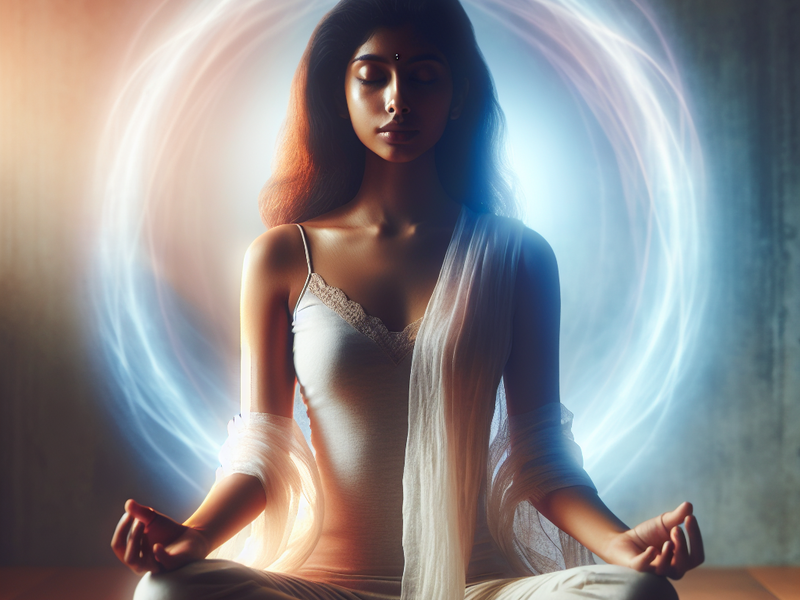 Conexão espiritual na meditação